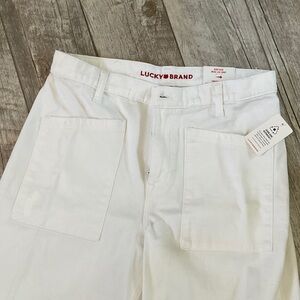 LUCKY BRAND High Rise Wide Leg Crop Jeans